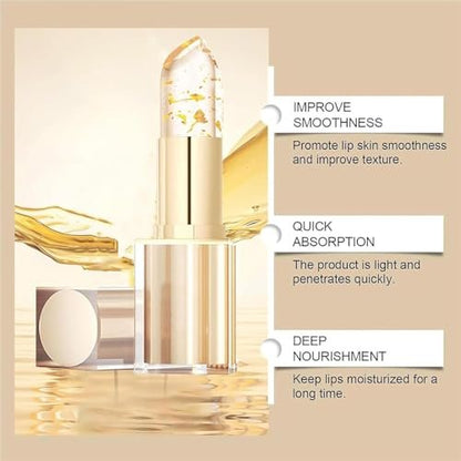 Color Changing Lipstick, Gold Crystal pH Lip Gloss – 24HR Transferproof & Moisturizing, Long-Lasting Glossy Finish, 2 Count Avelisse
