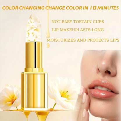 Color Changing Lipstick, Gold Crystal pH Lip Gloss – 24HR Transferproof & Moisturizing, Long-Lasting Glossy Finish, 2 Count Avelisse
