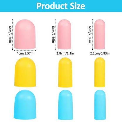 Silicone Bottle Covers for Travel - 9 Pack Leak Proof Elastic Sleeves for Toiletries, Shampoo, Cosmetics (Multiple Sizes)