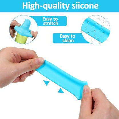 Silicone Bottle Covers for Travel - 9 Pack Leak Proof Elastic Sleeves for Toiletries, Shampoo, Cosmetics (Multiple Sizes)