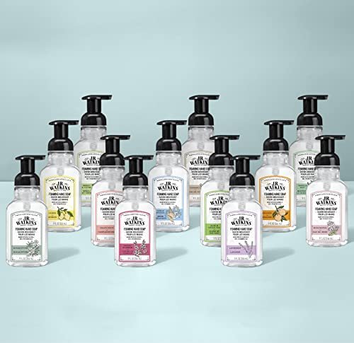 J.R. Watkins Foaming Hand Soap with Pump Dispenser, Moisturizing Foam Hand Wash, Alcohol-Free, Cruelty-Free, Ocean Breeze, 9 fl oz, 3 Pack Avelisse