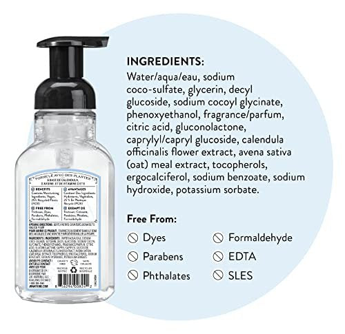 J.R. Watkins Foaming Hand Soap with Pump Dispenser, Moisturizing Foam Hand Wash, Alcohol-Free, Cruelty-Free, Ocean Breeze, 9 fl oz, 3 Pack Avelisse