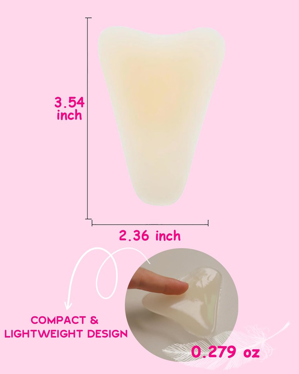 Tifesoo Seamless Camel Toe Concealer – Reusable Silicone Inserts, 8-Pack Drop-Shaped No Camel Toe Underwear Guard Avelisse