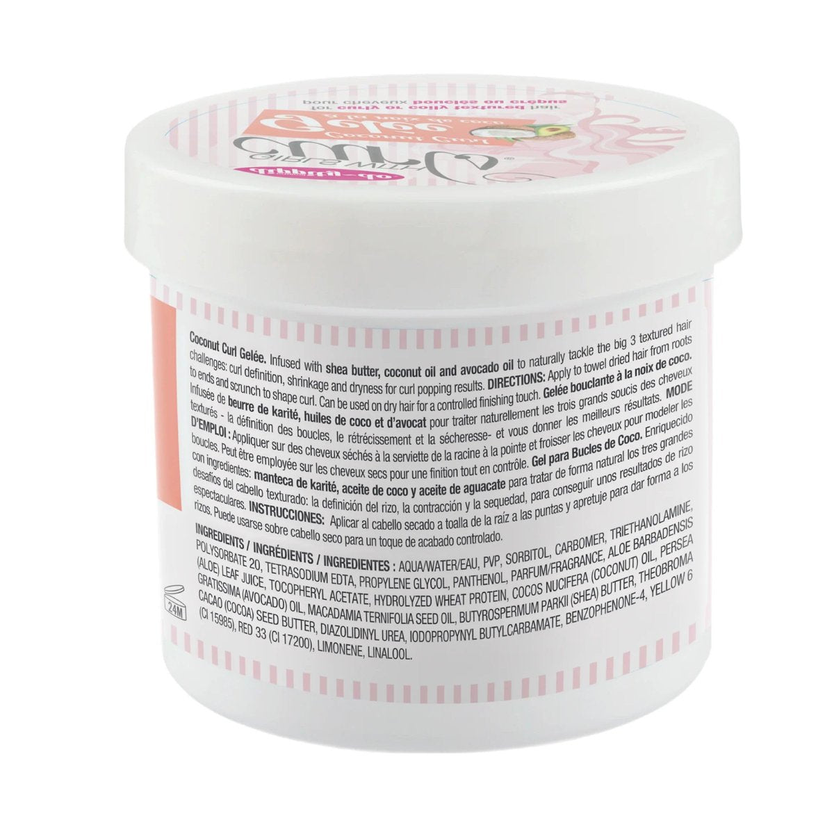 Dippity-Do Girls With Curls Ultra-Hydrating Flexi-Firm Hold Coconut Curl Gelee Duo – 2-Pack Coconut Scented Hair Gel for Hydration & Frizz Control (Coily, Wavy, Curly Hair) Avelisse