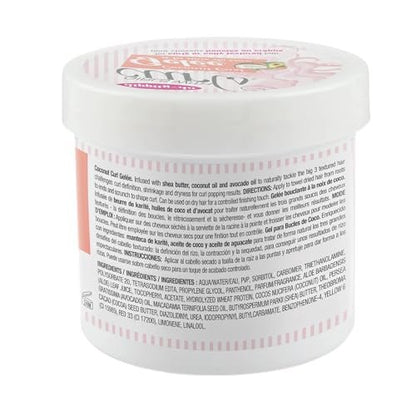 Dippity-Do Girls With Curls Ultra-Hydrating Flexi-Firm Hold Coconut Curl Gelee Duo – 2-Pack Coconut Scented Hair Gel for Hydration & Frizz Control (Coily, Wavy, Curly Hair) Avelisse