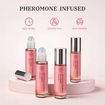 inMeesky Pheromone Perfume for Women - Long-Lasting Vanilla Roll-On Essential Oil, Alluring Fragrance for a Memorable Presence, 0.34 fl oz (10ml)