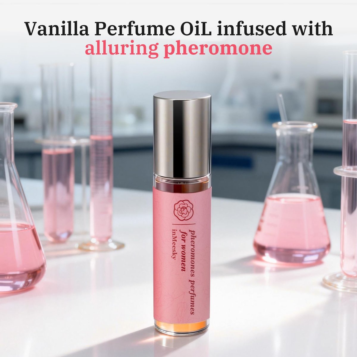 inMeesky Pheromone Perfume for Women - Long-Lasting Vanilla Roll-On Essential Oil, Alluring Fragrance for a Memorable Presence, 0.34 fl oz (10ml) - görsel 12