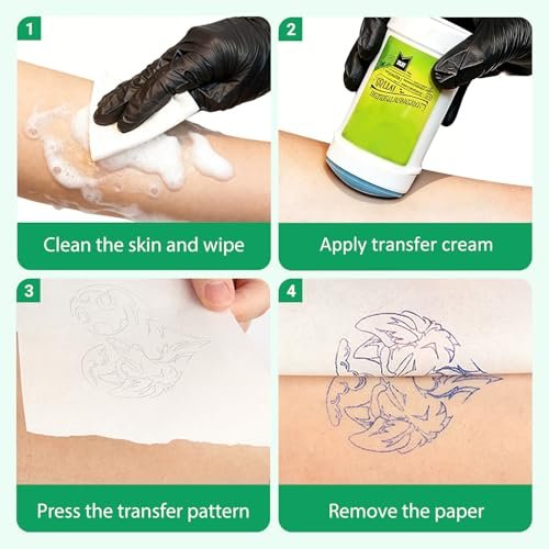 Yugui Tattoo Stencil Transfer Gel – 1.8oz Safe & Long-Lasting Tattoo Stencil Solution for Body Art - görsel 8