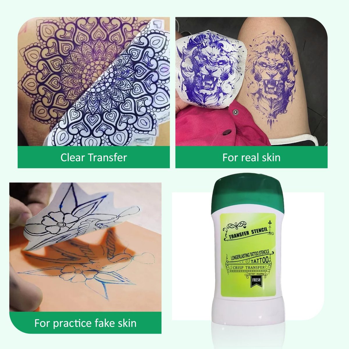 Yugui Tattoo Stencil Transfer Gel – 1.8oz Safe & Long-Lasting Tattoo Stencil Solution for Body Art - görsel 9