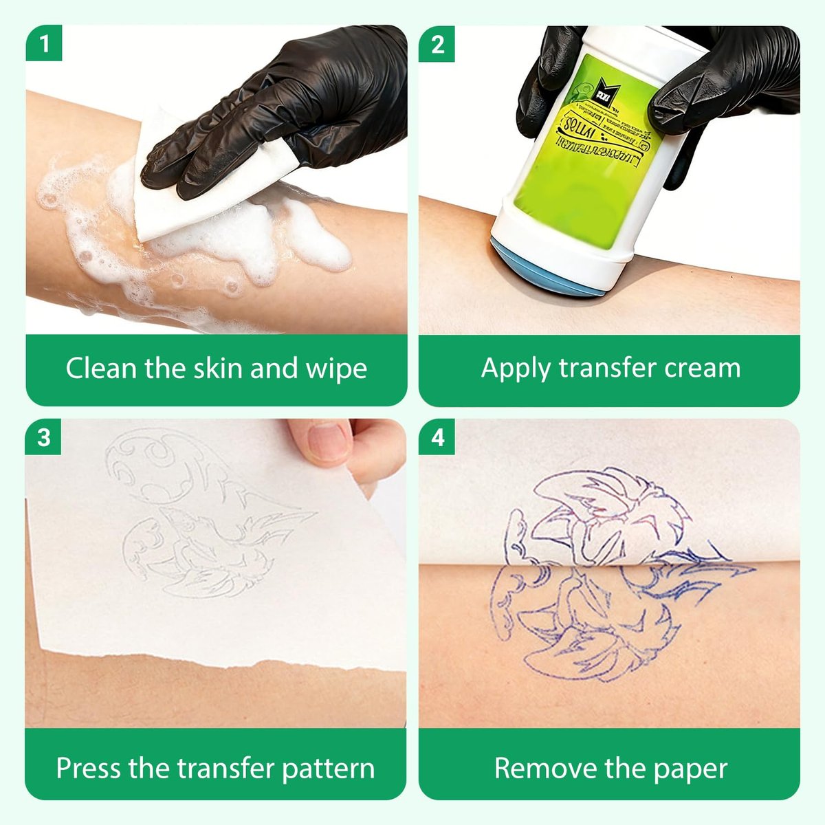 Yugui Tattoo Stencil Transfer Gel – 1.8oz Safe & Long-Lasting Tattoo Stencil Solution for Body Art - görsel 7