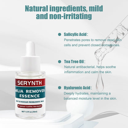 SERYNTH Milia Remover Serum with Salicylic Acid for Eyes and Face | 1 Fl Oz Avelisse