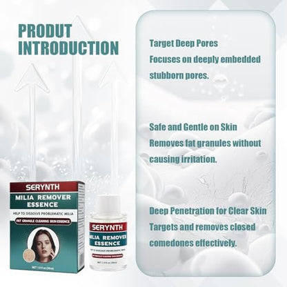 SERYNTH Milia Remover Serum with Salicylic Acid for Eyes and Face | 1 Fl Oz Avelisse