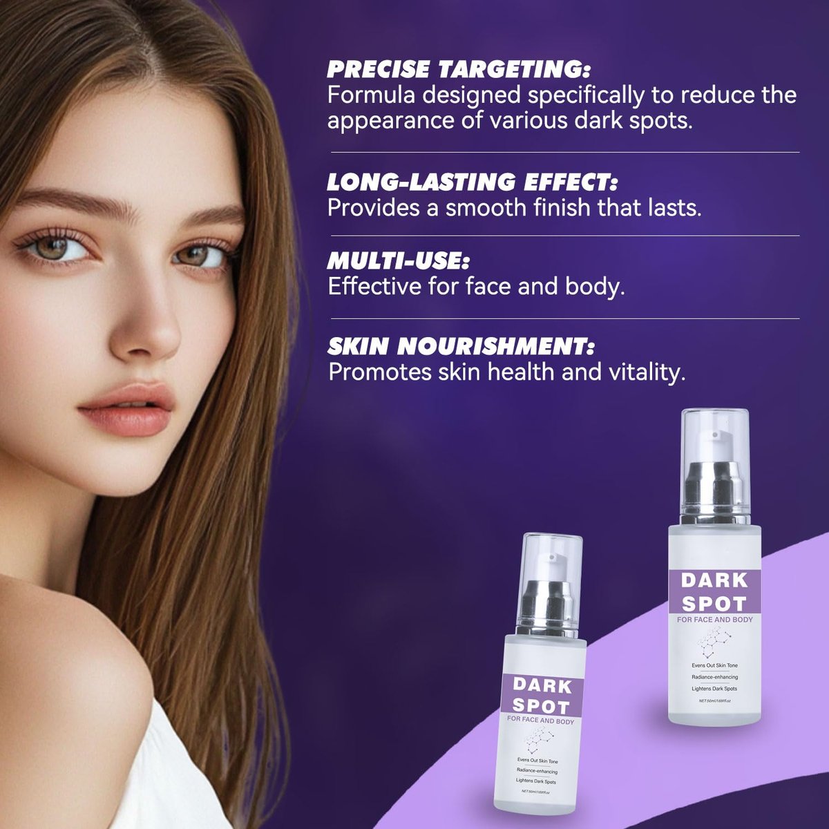 Dark Spot Remover for Face and Body - Dark Spot Corrector Serum for Face - Sun Spots, Age Spots, Freckles & Melasma Remover - Brown Spot Corrector Evens Skin Tone Skin Care for All Skin Type 1.7 Fl Oz Avelisse