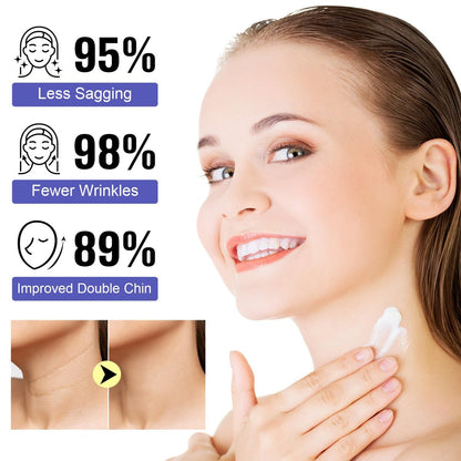 Neck Firming Cream - Anti Aging Neck Tightening Cream for Sagging Skin, 1.7 Fl Oz with 4% Cupuacu Butter, Hyaluronic Acid & Caffeine - Lifts Wrinkles & Fine Lines for Women & Men