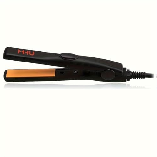 MHD PROFESSIONAL Mini Hair Straightener Flat Iron - 0.5-Inch Ceramic Tourmaline Plates for Short Hair, Compact & Lightweight - görsel 2