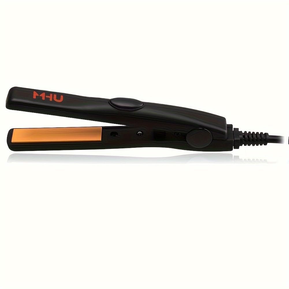 MHD PROFESSIONAL Mini Hair Straightener Flat Iron - 0.5-Inch Ceramic Tourmaline Plates for Short Hair, Compact & Lightweight - görsel 1