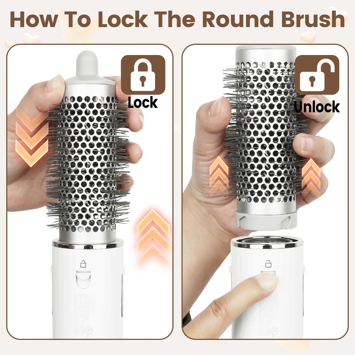 AFDD Round Brush Attachment for Shark SpeedStyle – Volumizing Curls & Smoothing for All Hair Types Avelisse