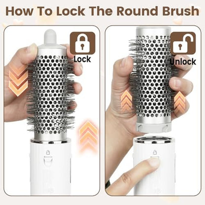 AFDD Round Brush Attachment for Shark SpeedStyle – Volumizing Curls & Smoothing for All Hair Types Avelisse