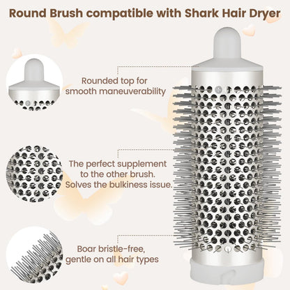 AFDD Round Brush Attachment for Shark SpeedStyle – Volumizing Curls & Smoothing for All Hair Types Avelisse