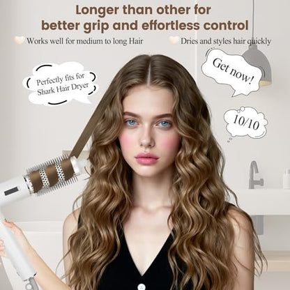 AFDD Round Brush Attachment for Shark SpeedStyle – Volumizing Curls & Smoothing for All Hair Types Avelisse