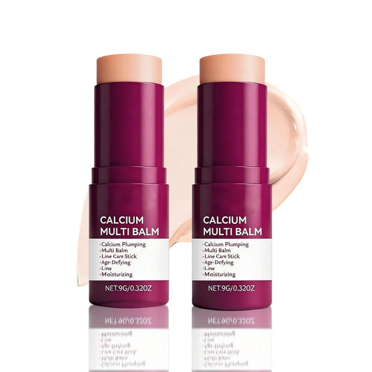 BOWOKI Calcium Multi Balm Stick (2-Pack) – Collagen Moisturizing Stick for Anti-Aging, Wrinkle Care, Hydrating & Firming Skin – Eye, Neck & Face Balm