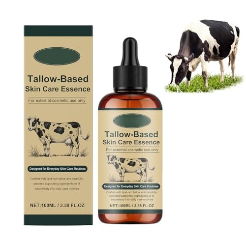 Golden Micro Peptide Tallow Serum – Anti-Aging Essence for Daily Skin Conditioning & Moisture, Healthy Glow (3.38 fl oz, New Upgrade) Avelisse