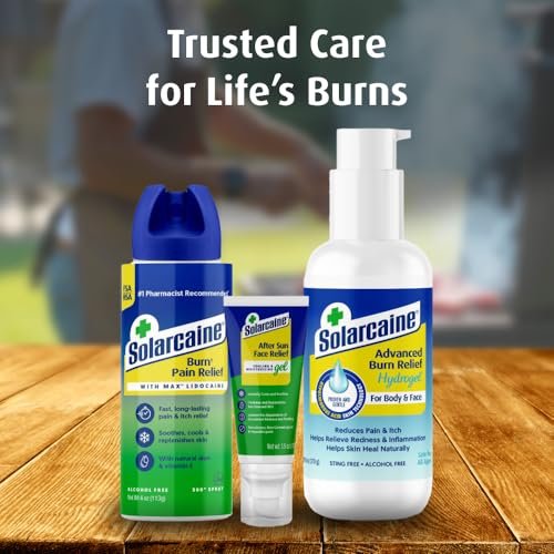 Solarcaine Advanced Cooling Hydrogel with Hypochlorous Acid – 6 oz After-Sun & Burn Gel, Soothes Discomfort, Itch & Redness, Sting-Free & Alcohol-Free for Face & Body - görsel 18