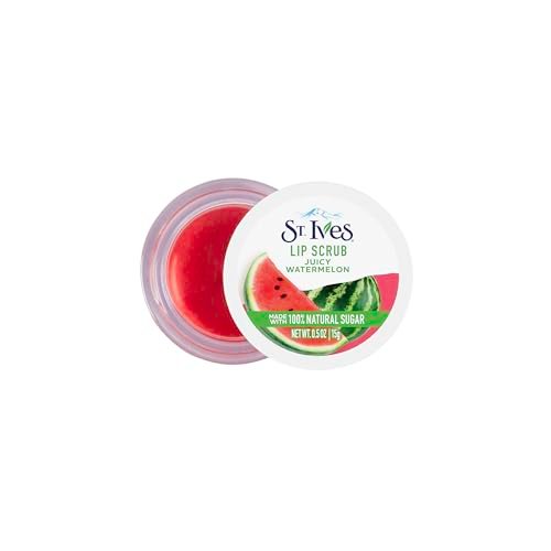 St. Ives Watermelon Lip Scrub – Natural Sugar Exfoliator for Smooth, Soft Lips (0.5 oz) - görsel 2