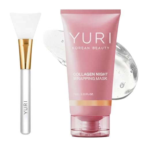 Official YURI Collagen Overnight Wrapping Peel Off Face Mask – Anti-Aging Night Mask for Fine Lines & Dullness Avelisse