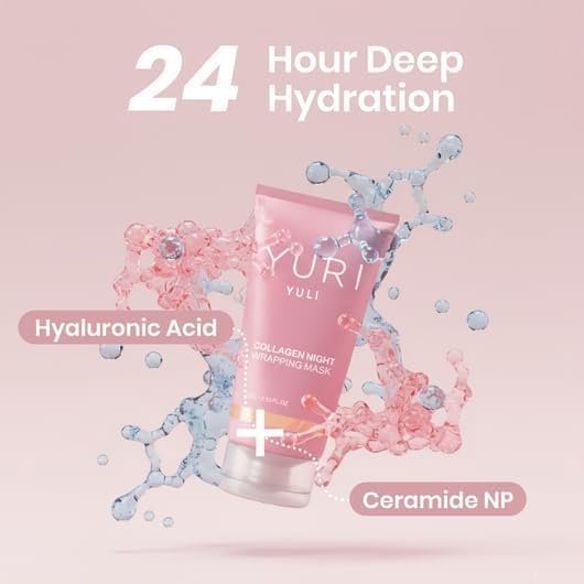 Official YURI Collagen Overnight Wrapping Peel Off Face Mask – Anti-Aging Night Mask for Fine Lines & Dullness Avelisse