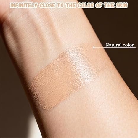 Hush Natural Glow Foundation for Mature Skin – 2026 Mushroom Head Air Cushion CC Cream, Full Coverage Long-Lasting BB Cream for Older Women, Natural Radiant Glow for Light/Medium Warm Tone Skin Avelisse