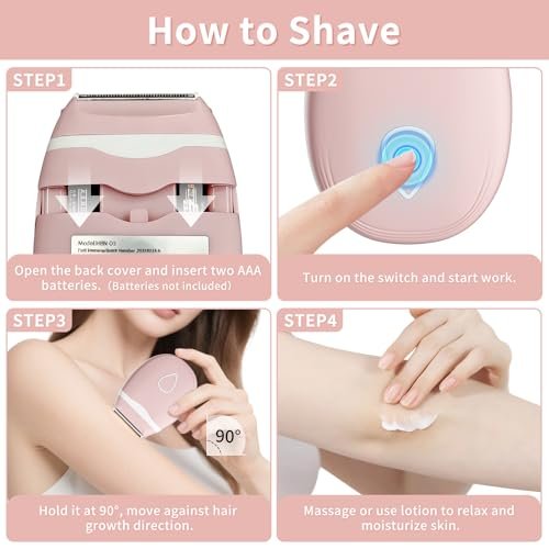2026 Electric Razor for Women – Cordless Mini Trimmer, 3 Blades, Wet/Dry, Painless Shaver for Face, Bikini, Arms, Legs – Travel-Friendly, Sensitive Skin - görsel 10