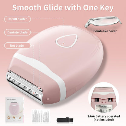2026 Electric Razor for Women – Cordless Mini Trimmer, 3 Blades, Wet/Dry, Painless Shaver for Face, Bikini, Arms, Legs – Travel-Friendly, Sensitive Skin