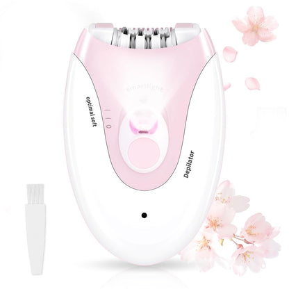 MIRAIWATIMO Epilator for Women - 2 Speeds Smooth Skin Face Epilators with LED, Cordless Electric Hair Remover for Armpit, Leg, Bikini Area, Arm, Facial Hair Removal (Pink) Avelisse