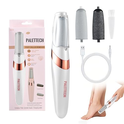 PALETTECH Electric Foot Callus Remover – Rechargeable Foot File Pedicure Kit for Hard, Dry, Cracked Skin – Professional At-Home Foot Care for Smooth Feet – Ideal Gift for Women and Men - görsel 2