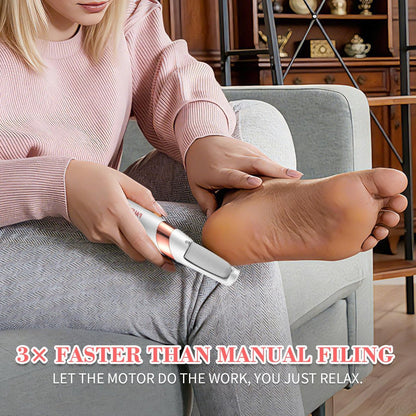 PALETTECH Electric Foot Callus Remover – Rechargeable Foot File Pedicure Kit for Hard, Dry, Cracked Skin – Professional At-Home Foot Care for Smooth Feet – Ideal Gift for Women and Men