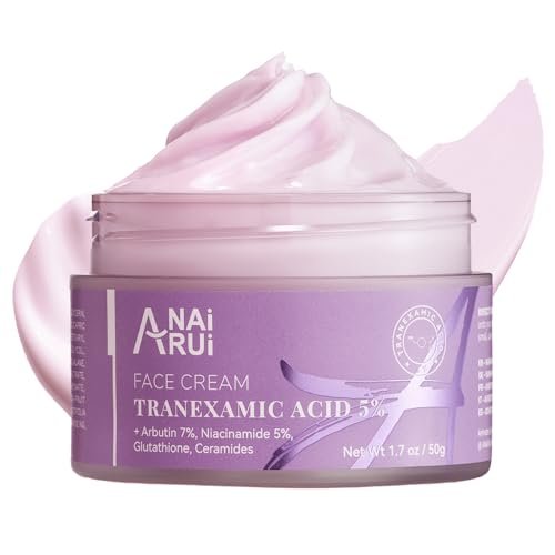 ANAI RUI Tranexamic Acid Cream with 70,000ppm Arbutin & 50,000ppm TXA, 5% Niacinamide - Dark Spot Corrector for Smooth & Even-Looking Skin, 1.7 oz Avelisse