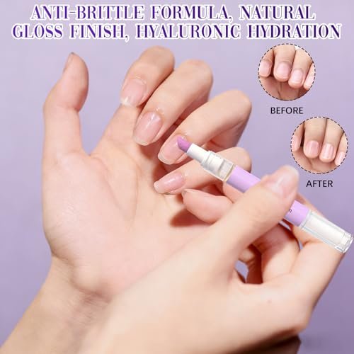 2-in-1 Cuticle Oil Pusher Pen - Ceramic Cuticle Remover for Nails, Nail Care Buffer for Hangnails, Dry & Damaged Nails, Moisturize, Polish, Brighten (2-Pack) - görsel 6