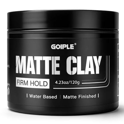 Goiple Men's Hair Styling Clay – Firm Hold, Matte Finish, Natural Ingredients, 4.23 oz