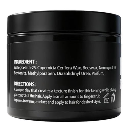 Goiple Men's Hair Styling Clay – Firm Hold, Matte Finish, Natural Ingredients, 4.23 oz