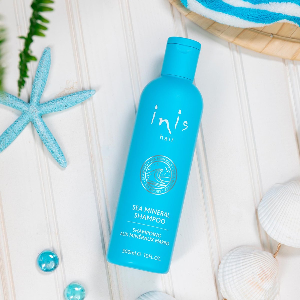 Inis the Energy of the Sea Sea Mineral Shampoo – Hydrating Marine Shampoo with Seaweed Extracts, Argan Oil & Hyaluronic Acid for Women and Men, Clean Ocean Fresh Scent, 300ml Avelisse