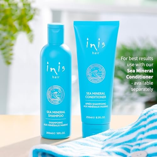 Inis the Energy of the Sea Sea Mineral Shampoo – Hydrating Marine Shampoo with Seaweed Extracts, Argan Oil & Hyaluronic Acid for Women and Men, Clean Ocean Fresh Scent, 300ml Avelisse
