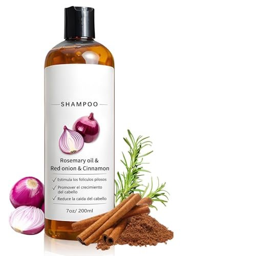 warmow Onion Shampoo for Men with Rosemary Oil, Red Onion & Cinnamon Extract – Strengthen Hair Roots, Reduce Hair Loss, Promote Hair Growth, 7oz/200ml Avelisse