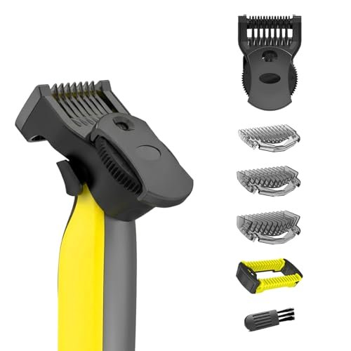 14-in-1 Adjustable Guides Comb Compatible with OneBlade QP2520 QP2530 QP2620 QP2630 QP2724 QP2834, Includes 0.4-10mm Adjustable Comb, 1/3/5mm Guards and Body Comb, Replacement Trimmer Guard Attachment Avelisse