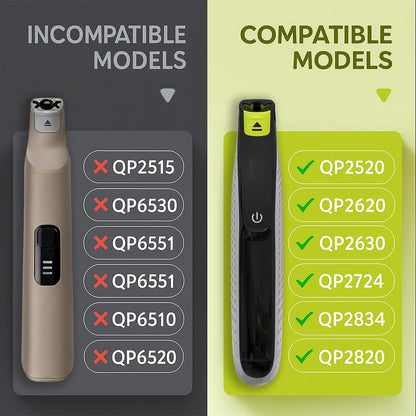 14-in-1 Adjustable Guides Comb Compatible with OneBlade QP2520 QP2530 QP2620 QP2630 QP2724 QP2834, Includes 0.4-10mm Adjustable Comb, 1/3/5mm Guards and Body Comb, Replacement Trimmer Guard Attachment Avelisse