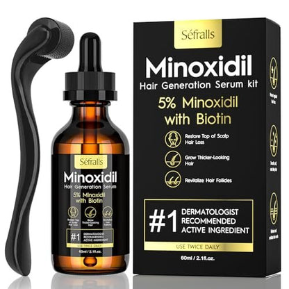 5% Minoxidil Hair Growth Oil for Men and Women – Extra Strength Hair Regrowth Serum, Topical Treatment for Hair Loss, Supports Thicker, Healthier Hair & Beard Growth, 2.11 fl oz Avelisse