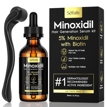 5% Minoxidil Hair Growth Oil for Men and Women – Extra Strength Hair Regrowth Serum, Topical Treatment for Hair Loss, Supports Thicker, Healthier Hair & Beard Growth, 2.11 fl oz Avelisse