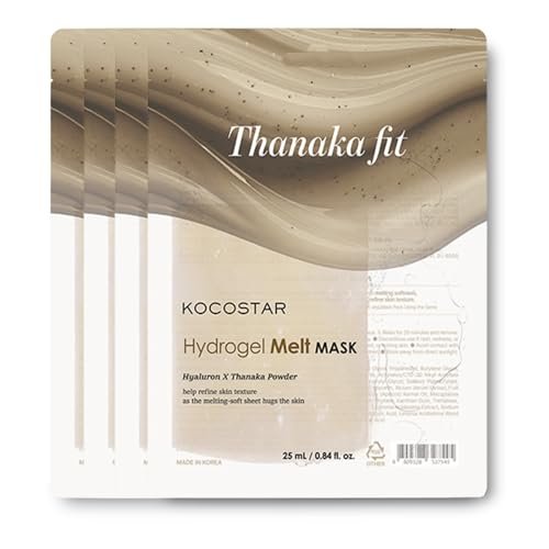 KOCOSTAR Thanaka Hydrogel Melt Mask with Eucalyptus Lyocell & Hyaluronic Acid – 4 Pack | Korean Skin Care - görsel 2