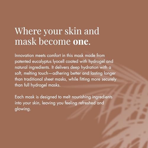 KOCOSTAR Thanaka Hydrogel Melt Mask with Eucalyptus Lyocell & Hyaluronic Acid – 4 Pack | Korean Skin Care - görsel 4