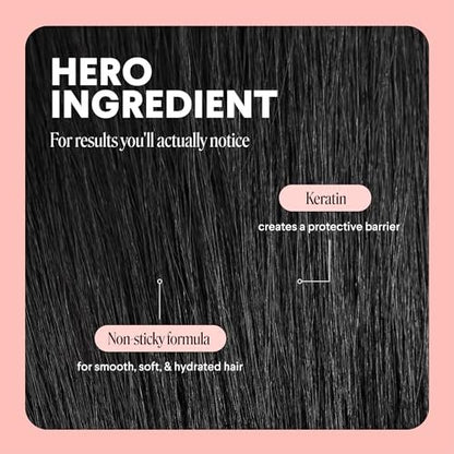 MONDAY HAIRCARE SMOOTH Heat Protectant with Keratin – 6 oz (Pack of 2) for a Smooth, Polished Finish
